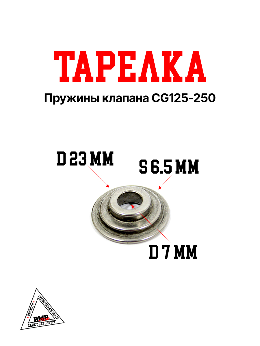 Тарелка пружины клапана CG125-250
