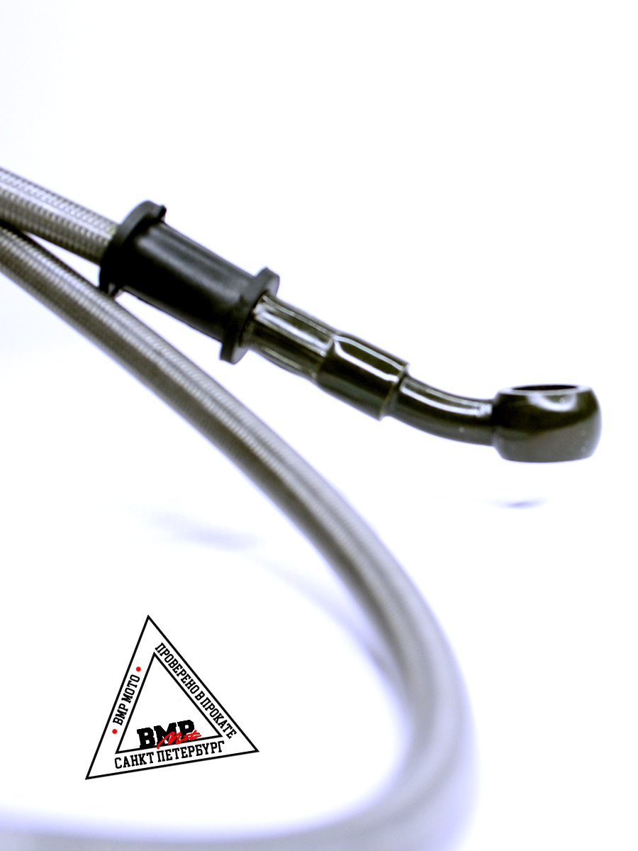 Шланг гидравлический тормозной (армированный) L=1000 d=10мм серый (7911) BMP-moto