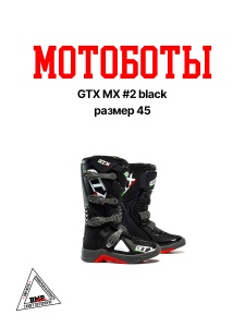 Мотоботы GTX MX #2 black (р.
45)