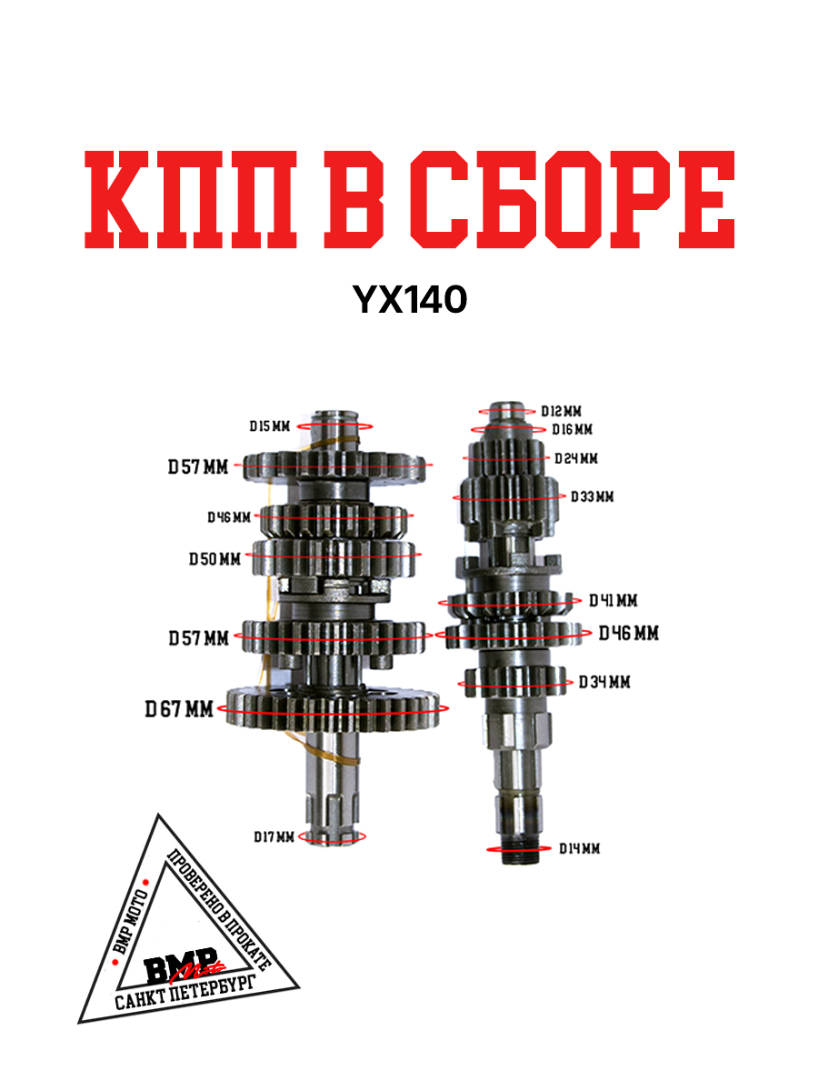 КПП в сборе YX140 (W063)