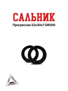 Сальник прогрессии 22*30*7 GR500