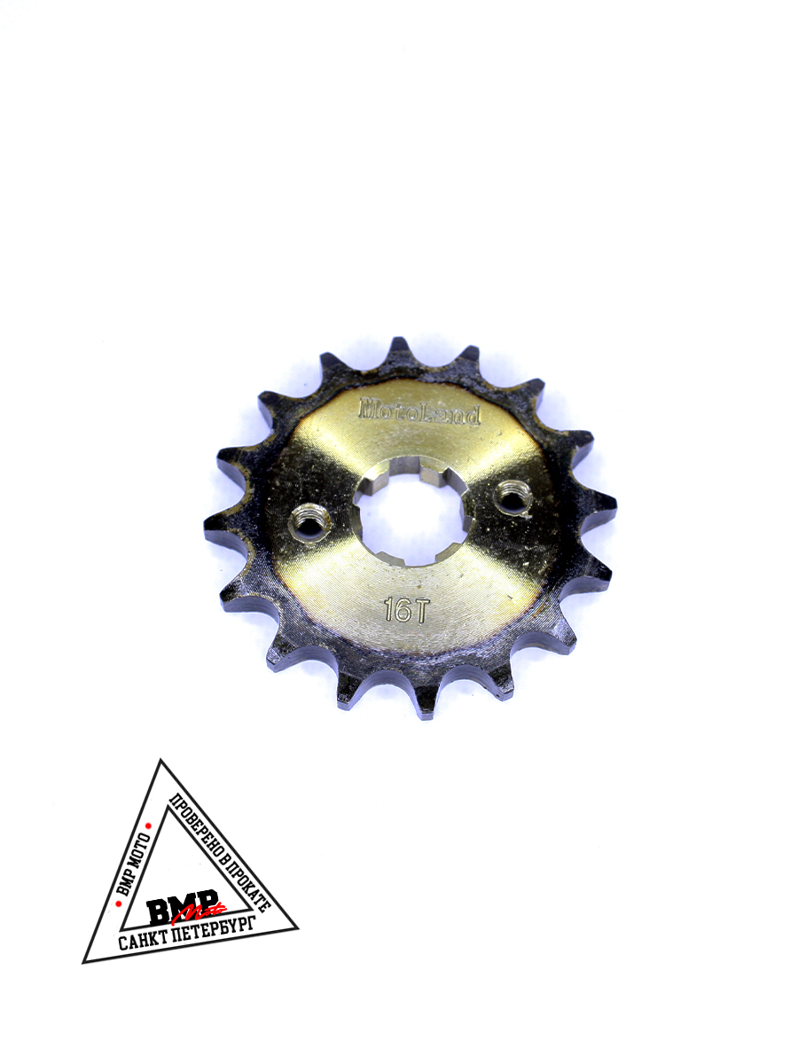 Звезда ведущая (428-16) 20мм сталь, закаленные зубья BMP-moto