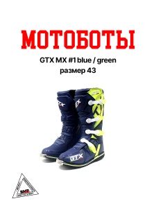 Мотоботы GTX MX #1 blue/green (р. 43)