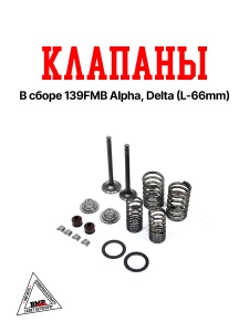 Клапаны (в сборе) 139FMB Alpha, Delta (L-66mm) (G-1841)