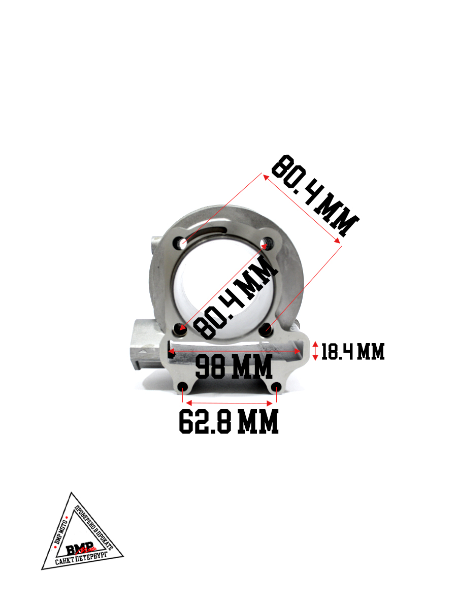 ЦПГ (поршневая) d=61mm 161QMK 200см3 (80.5/80.7/78.8/15) с реверсом