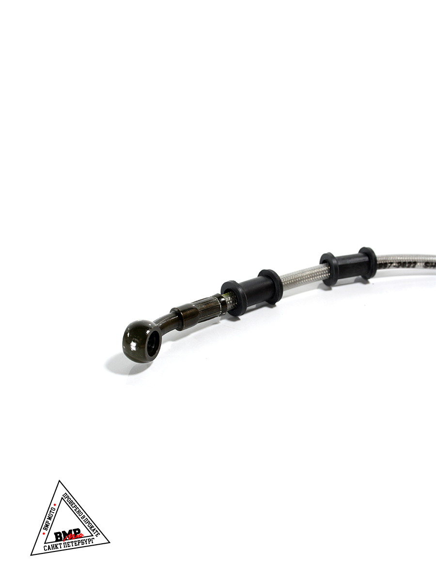 Шланг тормозной гидравлический (армированный)(1250mm, Ø10mm, Cерый)S-2660