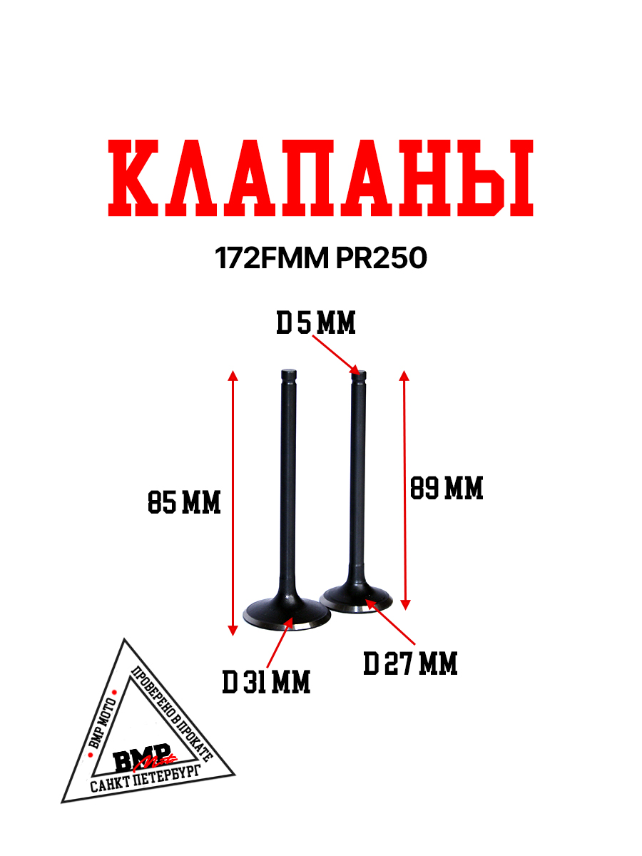 Клапаны 172FMM-5 PR250 X-TECH