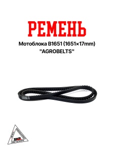 Ремень мотоблока B1651 (1651*17mm) "AGROBELTS" (R-2021)