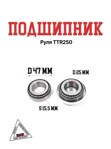 Подшипник руля TTR250