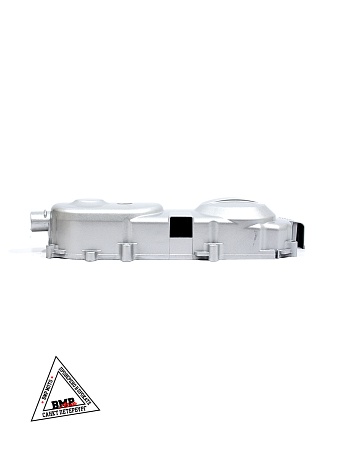 Крышка вариатора 4T GY6 50 (10 колесо, 139QMB, 8 болтов) серебро "TMMP" (K-6136)