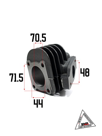 Цилиндро - поршневая группа 2T STELS QJ- 65cc, 1E40QМB, D44.00мм (p-12мм) (SEE) (00005569)