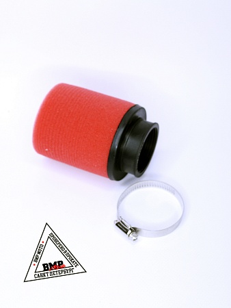Фильтр возд. нулевик #5 (d=42mm) поролон черн./красный