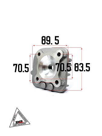 Цилиндро - поршневая группа 2T Yamaha JOG-70сс, 3KJ, D47.00мм с ГОЛОВКОЙ (SEE) (00004896)