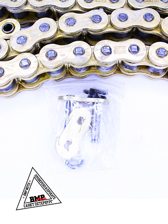 Цепь приводная 530H-X 120L SFR золотая