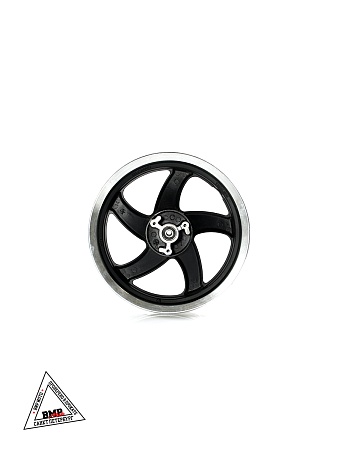 Диск 13′ *2,50 литой задний, черный 5 лучей (диск. торм. 3х68) (ось 12мм)