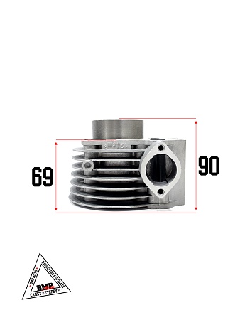 Цилиндро - поршневая группа 4T GY6-125cc, 152QMI, D52.40мм, Hц-90/69мм (00002438)
