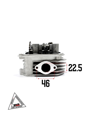 Головка цилиндра в сборе 4T 125cc 152QMI 52,40мм; GY6-125 (TMMP) (клапана, р/вал, коромысла, крышка)