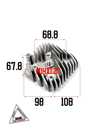 Цилиндро - поршневая группа 2T Honda DIO-ZX70cc, AF34/35, D47.00мм с ГОЛОВКОЙ (SEE) (00005567)
