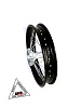 Обод задний 14&quot; (1,85-R14 d=15mm) сталь/черный 4x92x76/4x100x76 (звезда/диск)