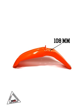 Крыло переднее кросс (21" колесо) оранжевое