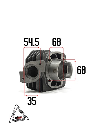 Цилиндро - поршневая группа 2T Honda DIO-70cc, AF18/27, D47.00мм с ГОЛОВКОЙ (SEE) (00005565)