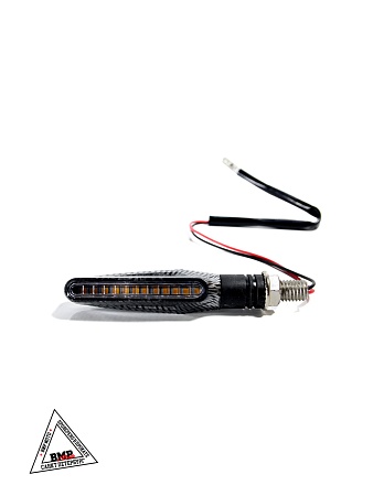 Поворот LED CH-1040 карбон светодиодные (компл 2шт.) бегущие огни