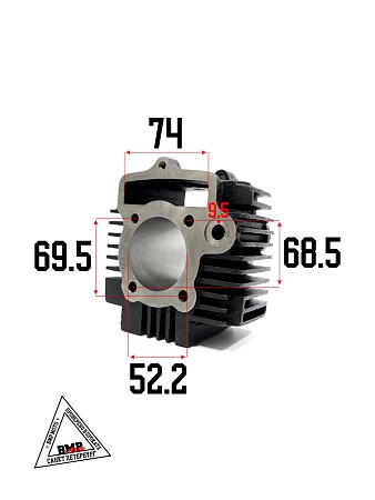 Поршневая (ЦПГ) Alpha, Delta, TTR 125 (52.4, p-14, h-69) 152FMH/152FMI