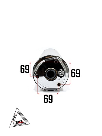 Глушитель 4T 125/150cc 152QMI,157QMJ; L-445мм, D-110мм (бочка) (00002372)