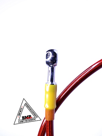 Шланг гидравлический тормозной (армированный) L= 900 d=10мм красный (11836)