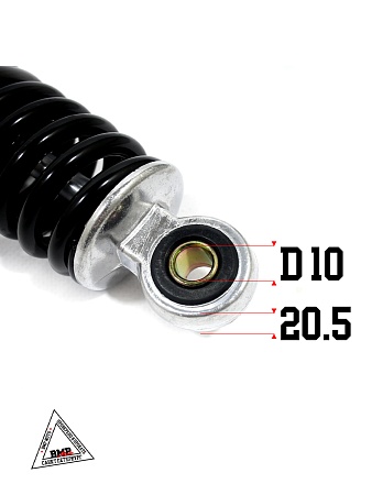 Амортизатор L=340 задний 157QMJ 150см3