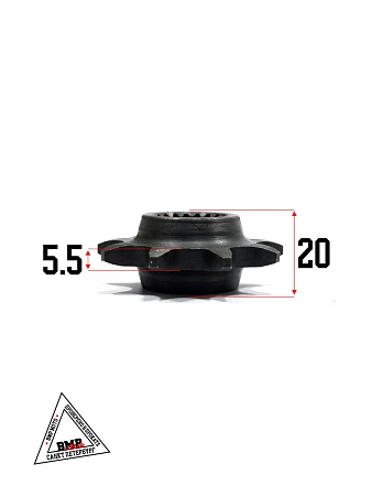 Звезда редуктора малая мотоблока 168F/170F (6,5/7Hp) "MO ZHI FU" (D-623)