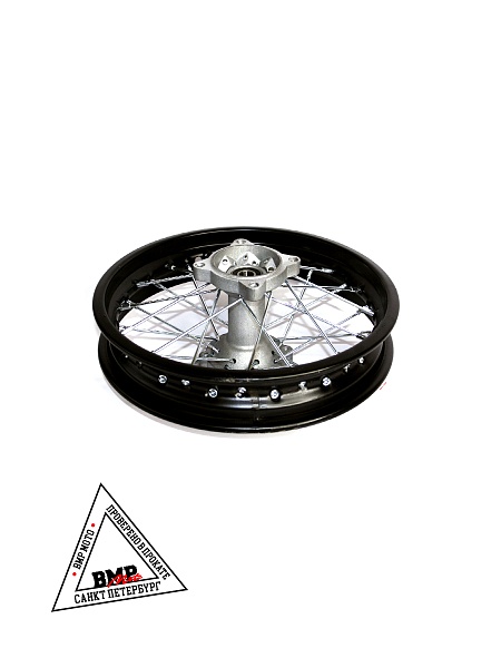 Обод задний 12" (1,85-R12 d=15mm) сталь/черный (4х99,5х76/4х92х76, диск/звезда)