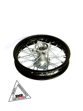 Обод задний 12" (1,85-R12 d=15mm) сталь/черный (4х99,5х76/4х92х76, диск/звезда)