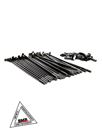 Спицы 12" (компл=32шт) кросс, черные