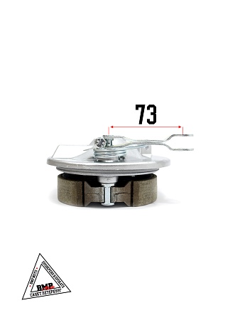 Крышка барабана тормозного (перед) Alpha, Delta (+колодки) (B-620)