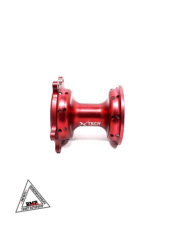Ступица передняя CNC (R21&quot;
 d=15mm) красная X-TECH