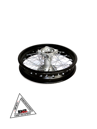 Обод задний 12&quot; (1,85-R12 d=15mm) сталь/черный (4х99,5х76/4х92х76, диск/звезда)