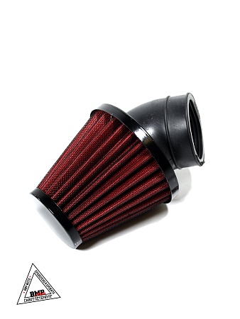 Фильтр возд. нулевик #1 (d=42mm) металл красный