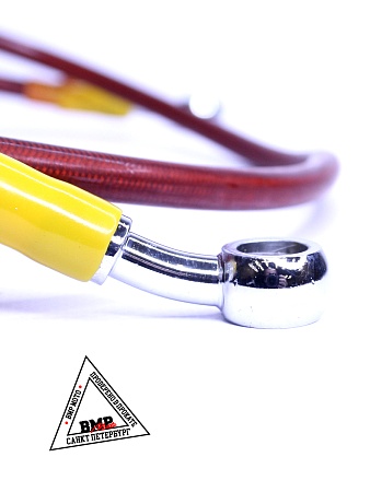 Шланг гидравлический тормозной (армированный) L=1100 d=10мм красный 