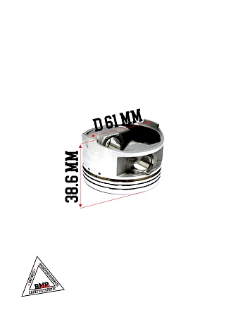 ЦПГ (поршневая) d=61mm 161QMK 200см3 (80.5/80.7/78.8/15) с реверсом