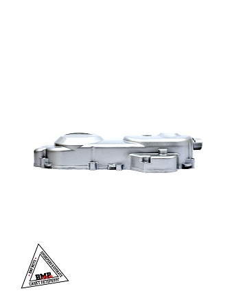 Крышка вариатора 4T GY6 50 (10 колесо, 139QMB, 8 болтов) Серебро "TMMP" (K-6136)