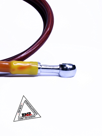 Шланг гидравлический тормозной (армированный) L=1700 d=10мм красный 