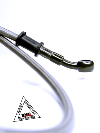 Шланг гидравлический тормозной (армированный) L=1000 d=10мм серый BMP-moto