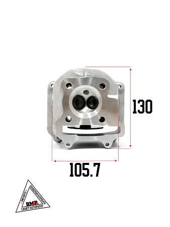 Головка цилиндра в сборе 4T 125cc 152QMI 52,40мм; GY6-125 (TMMP) (клапана, р/вал, коромысла, крышка)