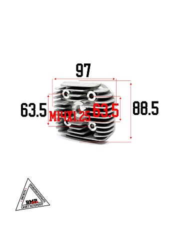 Цилиндро - поршневая группа 2T Yamaha BWS-70сс, 2JA, D47.00мм с ГОЛОВКОЙ(SEE) (04460)