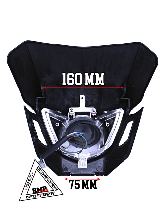 Фара в сборе B-018 кросс черная