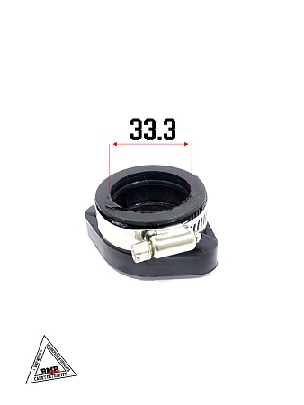 Патрубок карбюратора #1 28мм резиновый для VM24/OKO