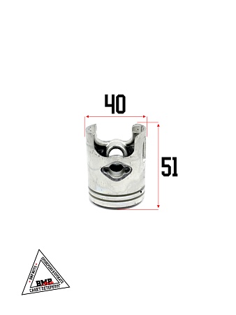 Цилиндро - поршневая группа 2T Yamaha JOG-50сс, 3KJ, D40.00мм (SEE) (00000035)