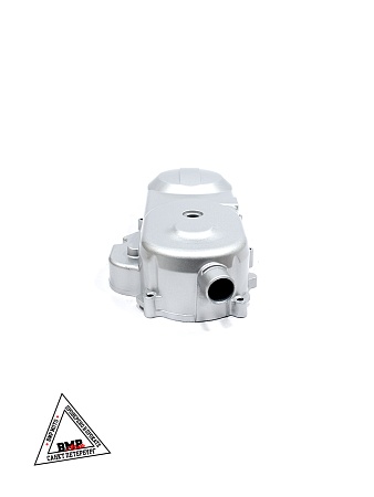Крышка вариатора 4T GY6 50 (10 колесо, 139QMB, 8 болтов) серебро "TMMP" (K-6136)