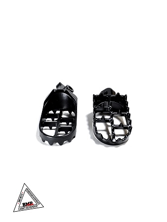 Подножки водителя для питбайка пара (черн/сер) BMP-moto